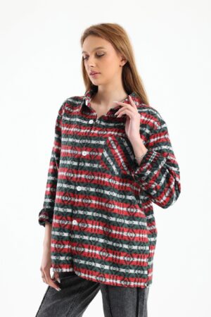 Retro Print Overshirt