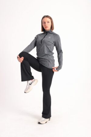 Dark gray half zipper sweatshirt
