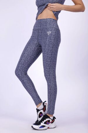 Cool grey leopard leggings